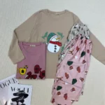 ست تیشرت شلوار کریسمس کد 1029