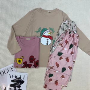 ست تیشرت شلوار کریسمس کد 1029