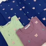 ست بلوز شلوار نخ پنبه کد 1052 - تصویر 17