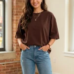 تیشرت بیسیک باکسی کد 1069