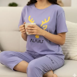 ست تیشرت شلوارک گوزن کد 1061