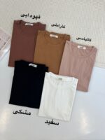 تیشرت بیسیک آستین پاکتی کد 1096 - تصویر 5